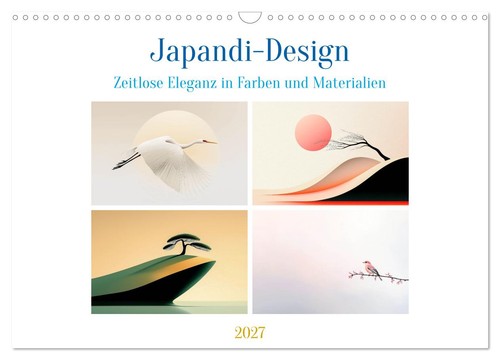 Japandi design wandkalender - japandi-design, (wandkalender