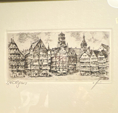 Horst heinen radierung - heinen,