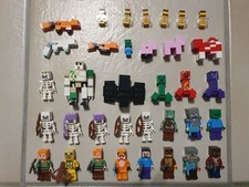 35 LEGO Minecraft Figuren (Minifiguren, Tiere, Monster) Sammlung Konvolut