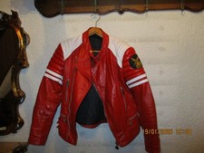MOTO CUIR LEDERJACKE MOTORRAD