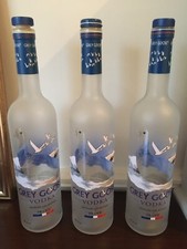 3 x leere Grey Goose 700ml