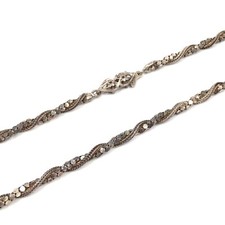 67cm Halskette 925 Silber Collier Unisex Kette vintage Schmuck Schlauch Form 28g