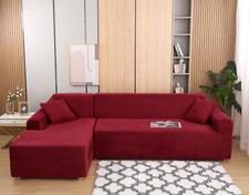 Sofabezug Stretch Elastische Sofahusse Abdeckung Couchbezug Für L Form Ecksofa