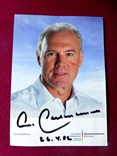 Franz beckenbauer autogramm - franz,