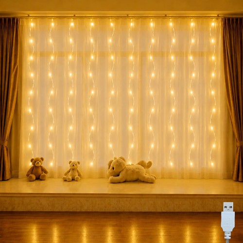 Lichtervorhang innen led usb - lichtervorhang,