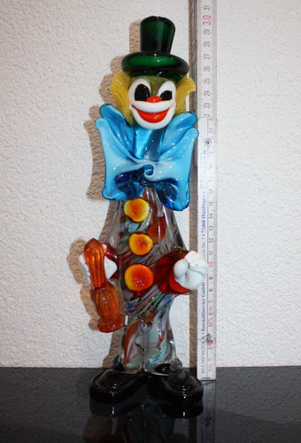 Murano clown glas figur mit - glas,