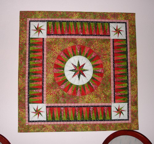 Weihnachten patchwork wandbild - patchwork,