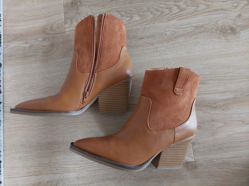Stiefeletten braun cognac - stiefeletten,