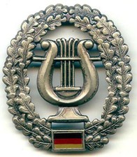 Bundeswehr Bw Barett Mützenabzeichen - Musiktruppe