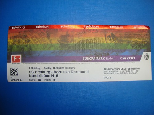 Ticket freiburg bvb - freiburg,