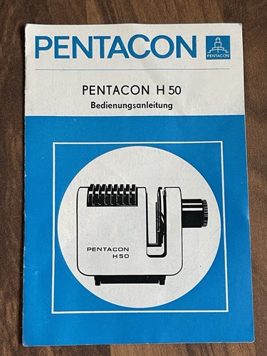 Pentacon bedienungsanleitung - bedienungsanleitung,