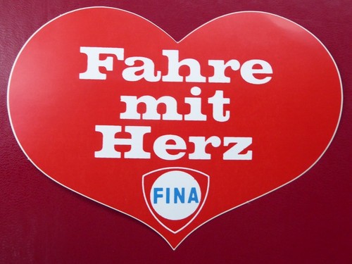 Fina aufkleber fahre mit - aufkleber,