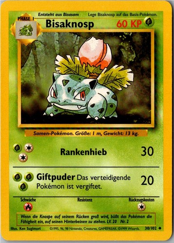Pokemon bisaknosp 102 base - bisaknosp,