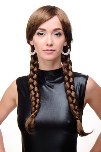 Damen perücke cosplay braun - damen,