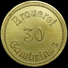 BIERMARKE: 30 Pfennig