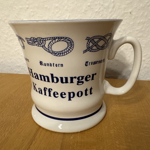 Hamburger kaffeepott porzellan - kaffeepott,