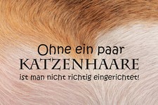 Fussmatte " Ohne ein paar Katzenhaare ist man nicht richtig eingerichtet "  