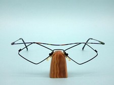 Brillenfassung, Edelstahl, bunt, 80er Jahre, ausgefallene Form,