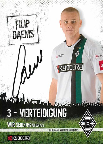 Filip daems autogrammkarte - filip,