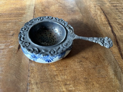 Vintage teesieb porzellan - teesieb,