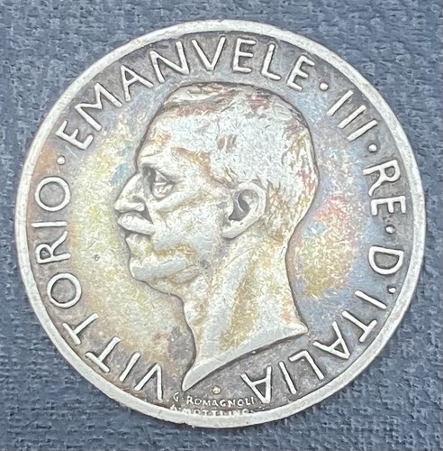 1927 italien silber lira - silber,