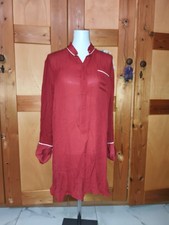 tomas maier Bottega Veneta 100% seide Tunika Bluse Gr. S WEINROT