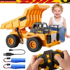 Ferngesteuerter Premium LKW Bagger Kipper RC Spielzeug mit LED Lichtern Sound