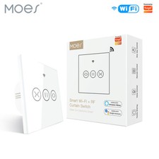 MOES WiFi RF Smart Touch Rolladenschalter für Motorisierte Jalousie-/Rollladen