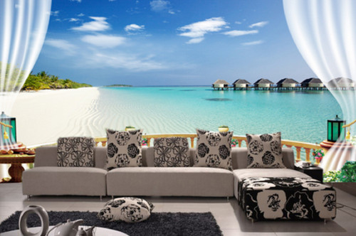Balkon meerblick himmel 42 - 3d,