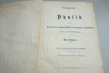 Anfangsgründe der Physik Koppe Essen 1875 345 Holzschnitte Feuerspritze Pumpe