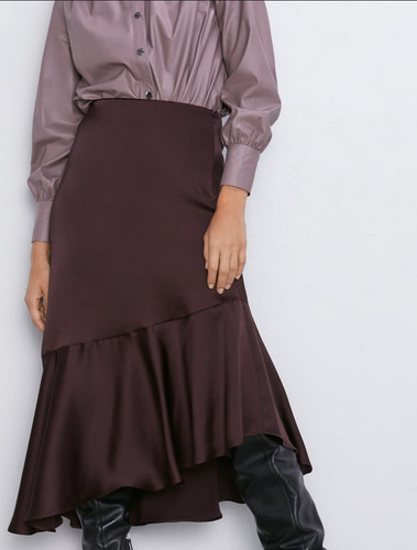 Zara satinierter rock - zara,