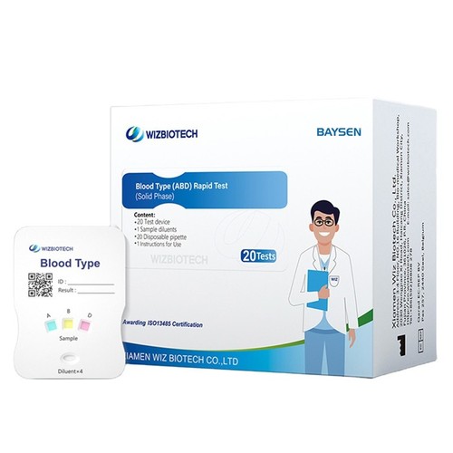 Box mit testkits für die - box,