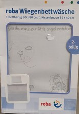 roba Wiegenbettwäsche, 80 x 80 cm, 35 x 40 cm, 2-teilig - B-Ware neuwertig