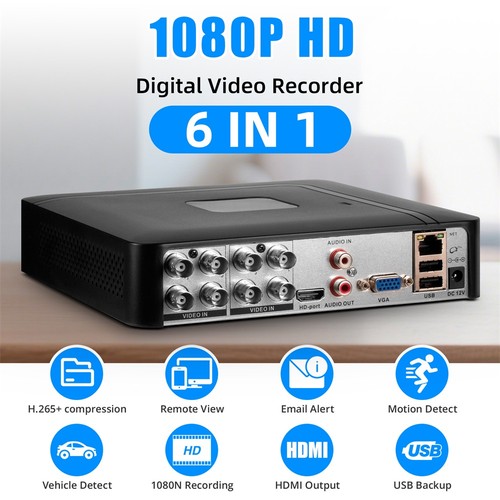Hybrid dvr kanal 265 - dvr, 8‑kanal