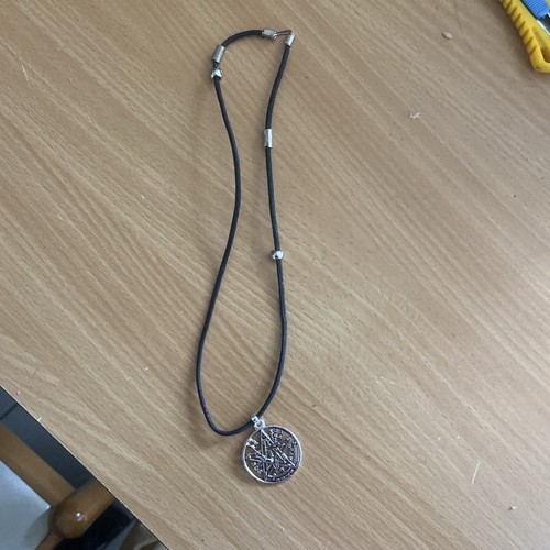Halskette metall versilbert - halskette,