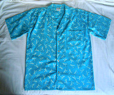 Herren kurzärmliges Hemd Golden Team Sportwear Vintage Gr. L blau Oberhemd