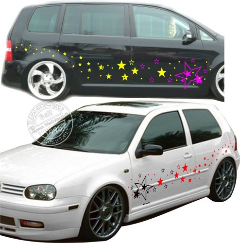 120 sterne auto - aufkleber, set