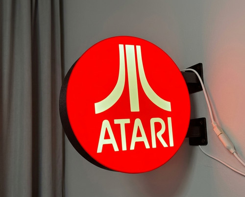 Atari retrogaming schild 3d - retrogaming,