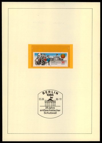 Ddr schmuckblatt 1986 - ddr,