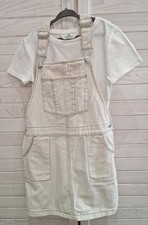 SÜSSES MÄDCHEN LATZKLEID MIT T-SHIRT GRÖSSE 140 H&M LATZROCK 