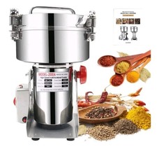 2000g Elektrische Getreidemühle Gewürzmühle Getreidemühle Edelstahl 30er 28000U/min Hoch