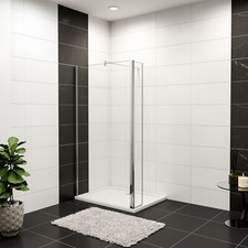 Walk in Duschabtrennung 8mm NANO Duschkabine Duschwand Dusche mit Flipper Panel