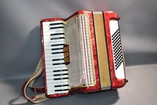 Hohner Concerto II Akkordeon 72 Bässe 2 Chörig mit Koffer Gut Erhlaten/l6