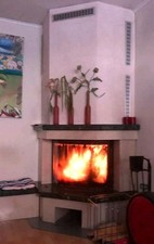 Kamin 11 Kw Ofen Marmor OVP: 7.500,-€ Edelstahl wohnzimmer Innenraum