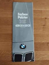 BMW E24 628 - 635 CSi  Farben + Polster - PROSPEKT ( Modelljahr 1983)