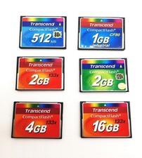 Transcend 512MB 1GB 2GB 4GB 16GB CF Card 80X 133X Industrial CompactFlash Card