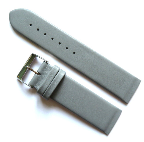 Uhrband leder grau mm - uhrband,