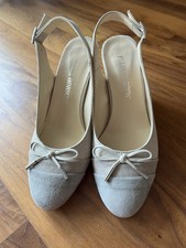 Slingpumps in Beige mit Taupe