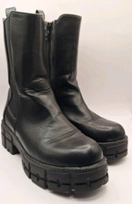 Damen Schlupfstiefel Stiefel Schwarz  Größe EU36