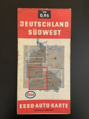 Vintage esso germany road - esso,